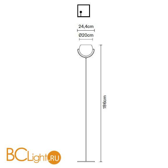 Торшер Fabbian Beluga Colour D57 C11 01 Торшер Fabbian Beluga Colour D57 C11 01