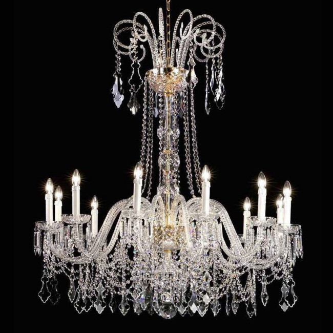 Люстра Beby Group Crystal 7180/12 Light gold HALF CUT Люстра Beby Group Crystal 7180/12 Light gold HALF CUT