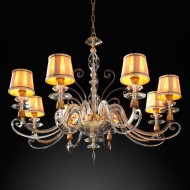 Люстра Euroluce Alicante Satin L8 SHADE Gold Люстра Euroluce Alicante Satin L8 SHADE Gold