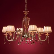 Люстра Euroluce Impero L6 Amber Shade 31/11 Люстра Euroluce Impero L6 Amber Shade 31/11