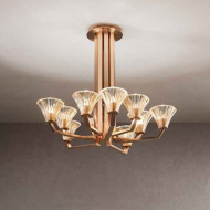 Потолочная люстра Renzo Del Ventisette Ohlala L14532/70 DEC. 097 CRISTALLO AMBRA Потолочная люстра Renzo Del Ventisette Ohlala L14532/70 DEC. 097 CRISTALLO AMBRA