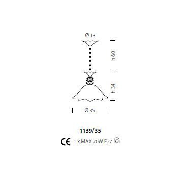 Подвесной светильник Sylcom Priuli 1139/35 D GR.ORO Подвесной светильник Sylcom Priuli 1139/35 D GR.ORO