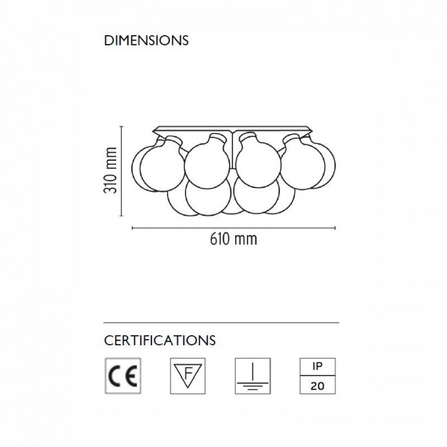 Настенно-потолочный светильник Flos Taraxacum 88 C/W F7420000 Настенно-потолочный светильник Flos Taraxacum 88 C/W F7420000