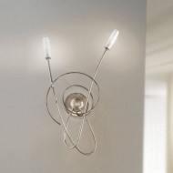 Бра Masca Miss Irony 1681/A2P Argento acido / Glass 347 Бра Masca Miss Irony 1681/A2P Argento acido / Glass 347