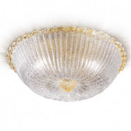 Потолочный светильник Renzo Del Ventisette "Floreale" PL 13825/3 DEC. Cristallo e oro Потолочный светильник Renzo Del Ventisette "Floreale" PL 13825/3 DEC. Cristallo e oro