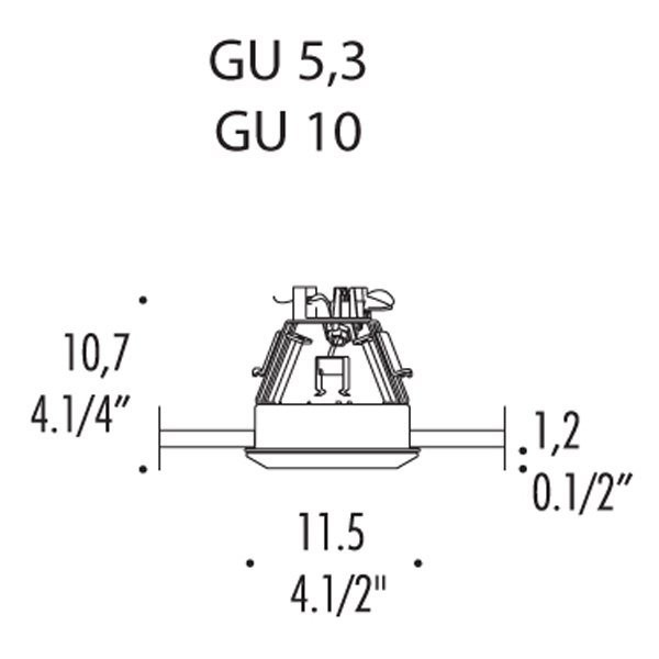 Встраиваемый спот (точечный светильник) Leucos MIRA 2 0002845 Встраиваемый спот (точечный светильник) Leucos MIRA 2 0002845