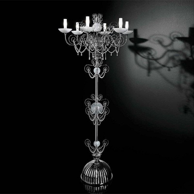 Торшер Beby Star 0122P01 Chrome Silver Grey White Pearls Торшер Beby Star 0122P01 Chrome Silver Grey White Pearls