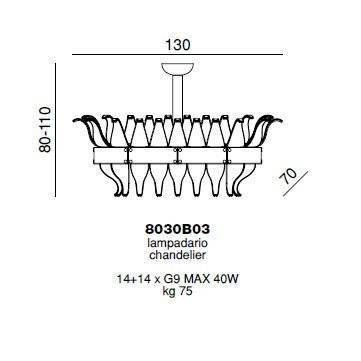 Подвесной светильник Beby Group Milano Deco 8030B03 Light gold Transparent Glass Подвесной светильник Beby Group Milano Deco 8030B03 Light gold Transparent Glass