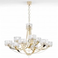 Люстра IDL Crystal blade 512/6+3 Light gold Люстра IDL Crystal blade 512/6+3 Light gold