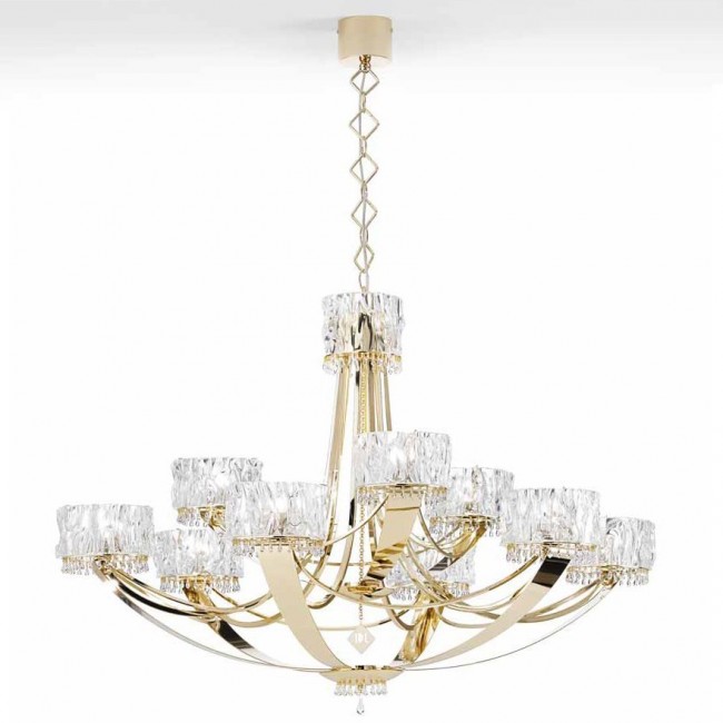 Люстра IDL Crystal blade 512/6+3 Light gold Люстра IDL Crystal blade 512/6+3 Light gold