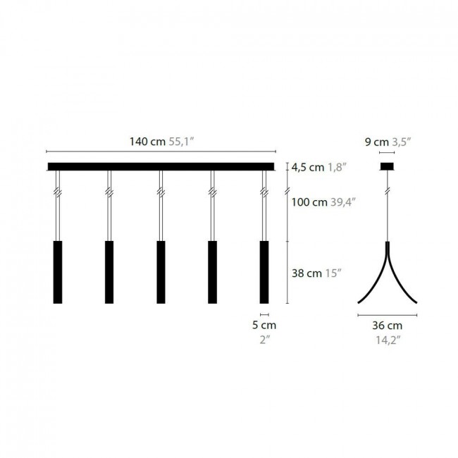 Подвесной светильник Ilfari Stream H5 XL 13732 02 Подвесной светильник Ilfari Stream H5 XL 13732 02