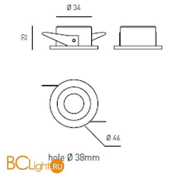 Встраиваемый спот (точечный светильник) Axo light Politianus POLITIANUS RECESSED DOWNLIGHT 502 07 Встраиваемый спот (точечный светильник) Axo light Politianus POLITIANUS RECESSED DOWNLIGHT 502 07