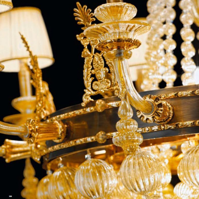 Люстра Sylcom Impero 1648/10 BRU ORO + TOP 1648 ORO