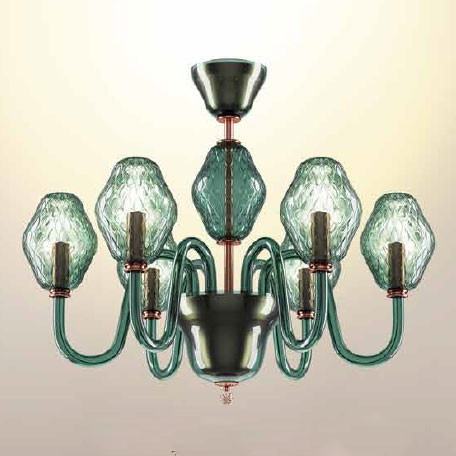 Потолочная люстра Beby Group Peonia 7701B03 Emerald Потолочная люстра Beby Group Peonia 7701B03 Emerald