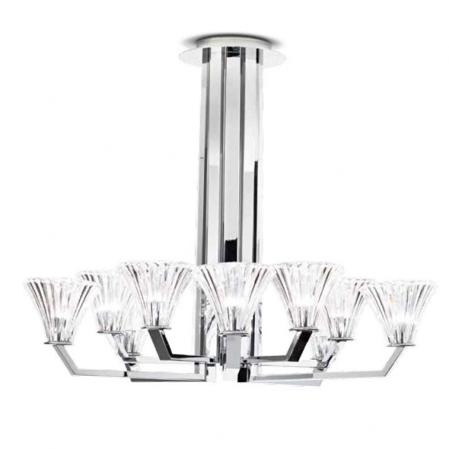 Потолочная люстра Renzo Del Ventisette Ohlala L14532/70 DEC. cromo CRISTALLO TRASPARENTE Потолочная люстра Renzo Del Ventisette Ohlala L14532/70 DEC. cromo CRISTALLO TRASPARENTE