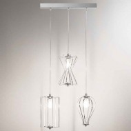 Подвесной светильник Renzo Del Ventisette Ohlala BIN14562/3 DEC. CROMO Подвесной светильник Renzo Del Ventisette Ohlala BIN14562/3 DEC. CROMO