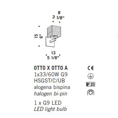 Бра De Majo OTTO X OTTO A 0OTTO0A00 Бра De Majo OTTO X OTTO A 0OTTO0A00