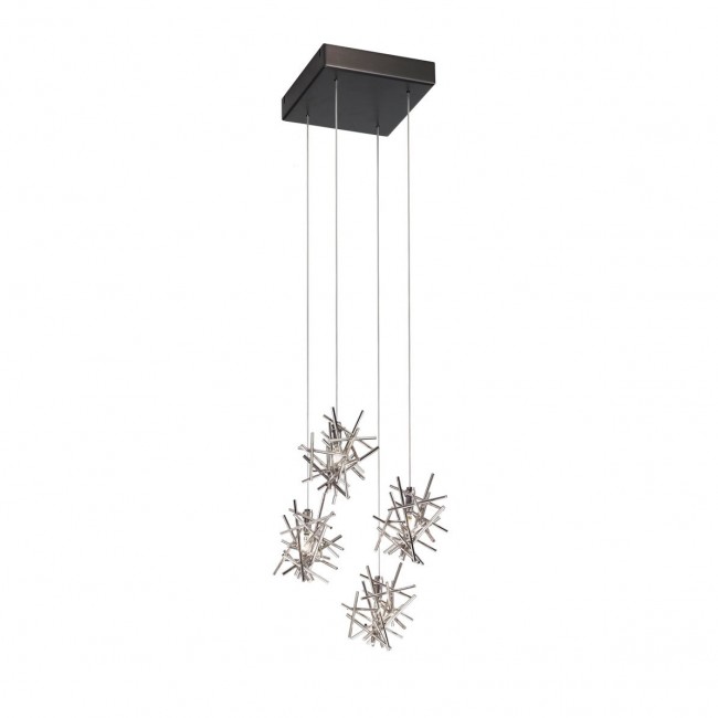 Потолочный светильник IDL Stardust 610/4 brushed matt black nickel + pure steel Потолочный светильник IDL Stardust 610/4 brushed matt black nickel + pure steel