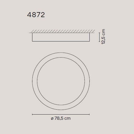 Потолочный светильник Vibia Duo 4872 58 /4A