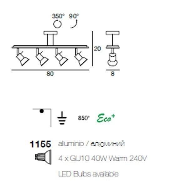Спот (точечный светильник) Linea Light Spot collection 1155 Спот (точечный светильник) Linea Light Spot collection 1155