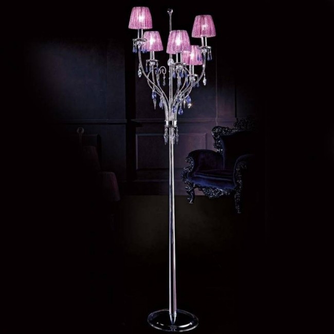 Торшер Beby Violet 0118P01 Chrome 184 SW Blu Violet Торшер Beby Violet 0118P01 Chrome 184 SW Blu Violet