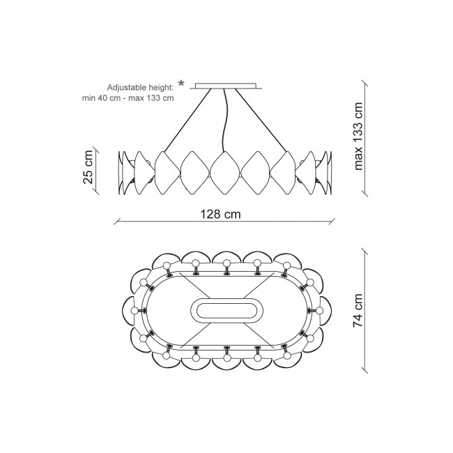 Подвесной светильник Baga Holly H14C4 Подвесной светильник Baga Holly H14C4