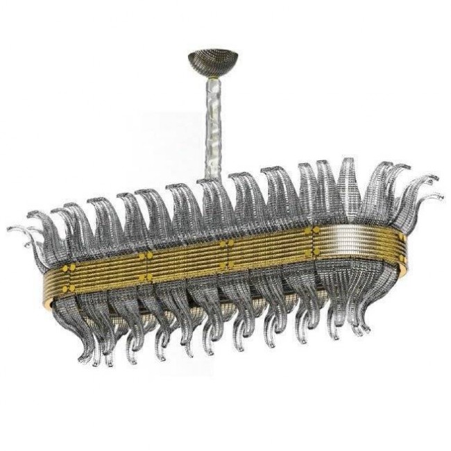 Подвесной светильник Beby Group Milano Deco 8030B04 Light gold Smoked Glass Подвесной светильник Beby Group Milano Deco 8030B04 Light gold Smoked Glass