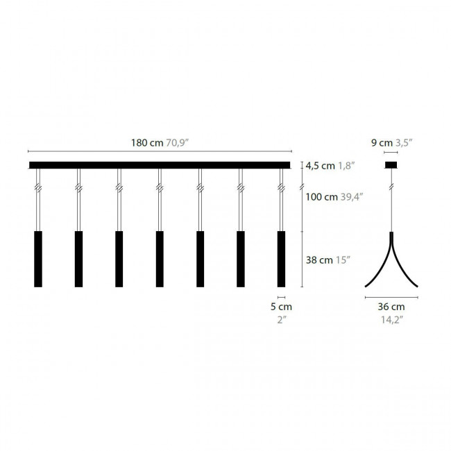 Подвесной светильник Ilfari Stream H7 XL 13742 33 Подвесной светильник Ilfari Stream H7 XL 13742 33
