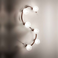 Потолочная люстра Renzo Del Ventisette Ohlala PL 14541/6 DEC. 0157 SFERE SATINATE Потолочная люстра Renzo Del Ventisette Ohlala PL 14541/6 DEC. 0157 SFERE SATINATE