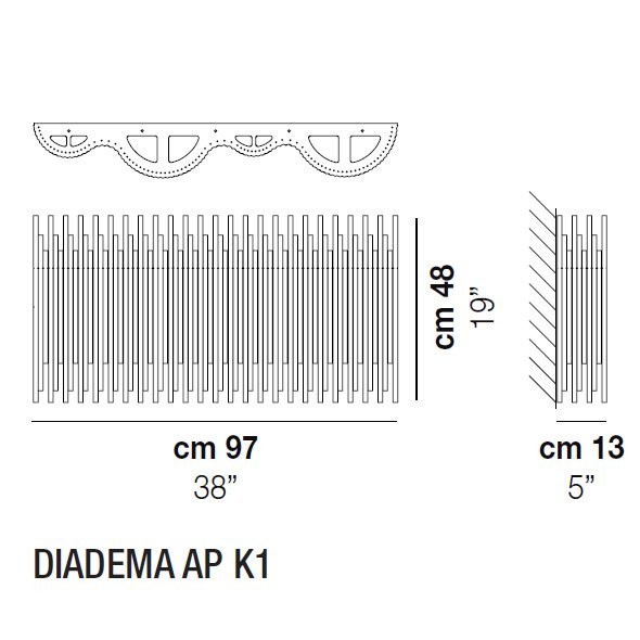 Настенный светильник Vistosi Diadema AP K3 CR CR Настенный светильник Vistosi Diadema AP K3 CR CR