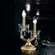 Настольная лампа Masiero Ottocento VE 944 TL2 MT Half cut glass