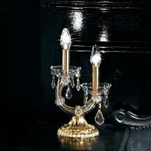 Настольная лампа Masiero Ottocento VE 944 TL2 MT Half cut glass