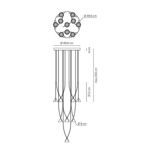 Подвесной светильник Axo Light Jewel SP JEWD 10 NE NE LED Подвесной светильник Axo Light Jewel SP JEWD 10 NE NE LED