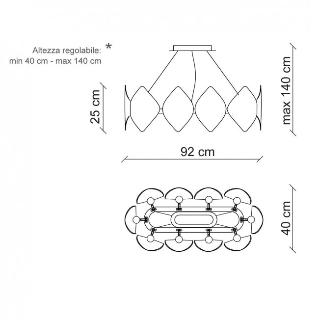 Подвесной светильник Baga Holly H16G8 Подвесной светильник Baga Holly H16G8