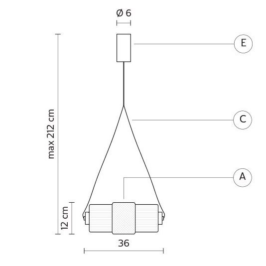 Уличный подвесной светильник Karman Nox SE124 2N EXT