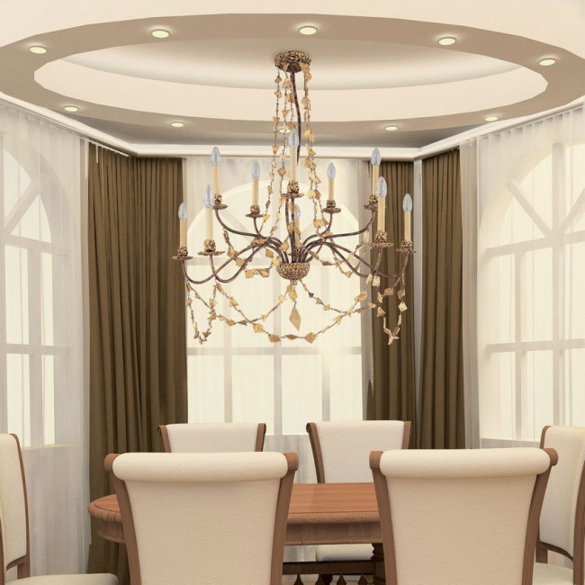 Люстра Flambeau Mosaic FB/MOSAIC10 Люстра Flambeau Mosaic FB/MOSAIC10