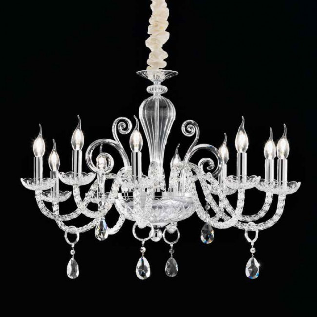 Люстра Renzo Del Ventisette Contemporary L 14455/10 CR OVALE DEC. CROMO MM Люстра Renzo Del Ventisette Contemporary L 14455/10 CR OVALE DEC. CROMO MM