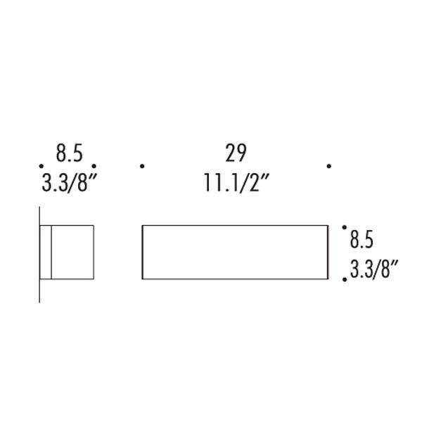 Бра Leucos BLOCK P29 0003835 Бра Leucos BLOCK P29 0003835