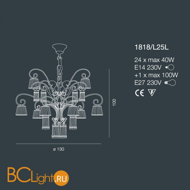 Люстра Bellart Casino 1818/L25L 01/P04 Люстра Bellart Casino 1818/L25L 01/P04