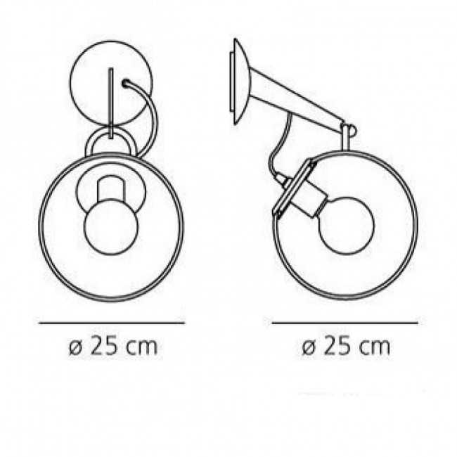 Бра Artemide Miconos parete A020100 Бра Artemide Miconos parete A020100
