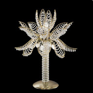 Настольная лампа IDL Ninfea 436/5L light gold / white Murano glass pearls Настольная лампа IDL Ninfea 436/5L light gold / white Murano glass pearls