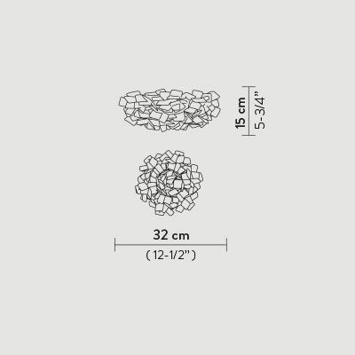 Потолочный светильник Slamp Clizia Ceiling S FUME CLI78PLF0001F_000 Потолочный светильник Slamp Clizia Ceiling S FUME CLI78PLF0001F_000