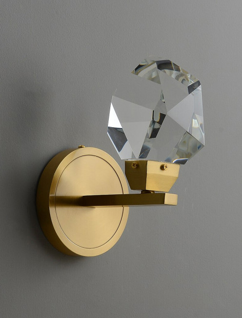Настенный светильник DeLight Collection crystal rock ii 9701W/1 brass