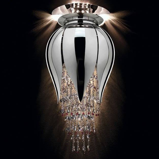 Настенный светильник Beby Group Bouquet 5200A04 Chrome Silver Grey Red Настенный светильник Beby Group Bouquet 5200A04 Chrome Silver Grey Red