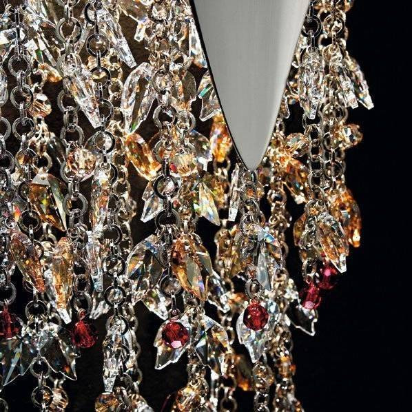 Настенный светильник Beby Group Bouquet 5200A04 Chrome Silver Grey Red Настенный светильник Beby Group Bouquet 5200A04 Chrome Silver Grey Red