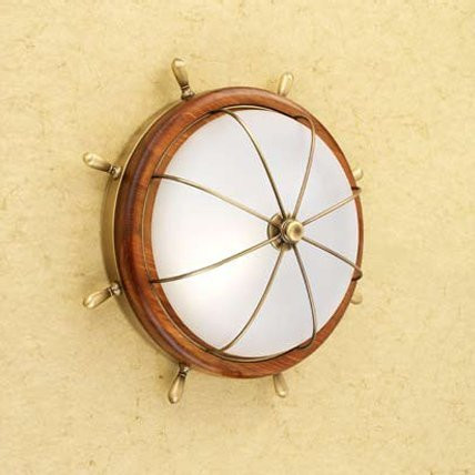 Настенно-потолочный светильник Lustrarte Nautica Leme Madeira 606/35.22 06 Настенно-потолочный светильник Lustrarte Nautica Leme Madeira 606/35.22 06