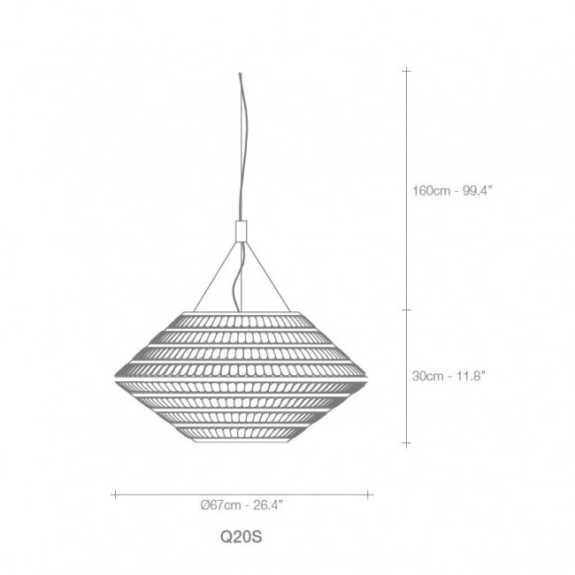 Подвесной светильник Terzani Kika Q20S M8 C8