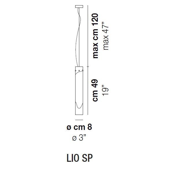 Подвесной светильник Vistosi Lio SP E27 CR/BC NI Подвесной светильник Vistosi Lio SP E27 CR/BC NI