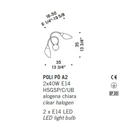 Бра De Majo POLI PO A2 0POLI0A-2 white Бра De Majo POLI PO A2 0POLI0A-2 white