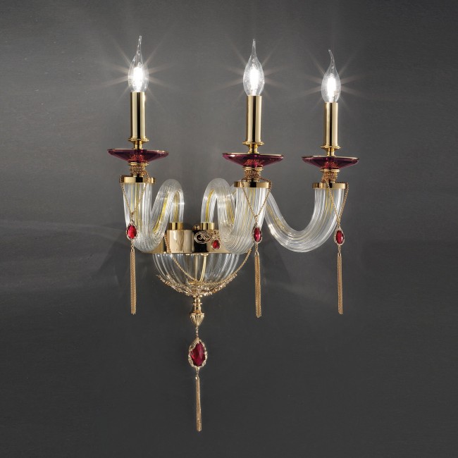 Бра Euroluce Julienne A3 Gold Clear